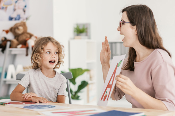 sen child learning with their parent