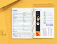 generic student planner example spread