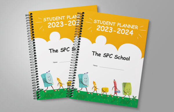 student planner illustration cover