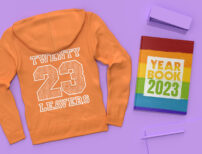 example leavers products yearbook and hoodie