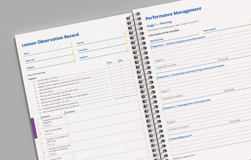 professional development teacher pages for customised planner