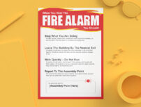 school fire alarm poster example