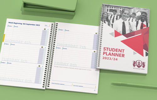 customised secondary student plannersschool year planner