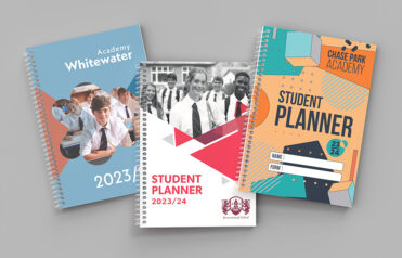 Examples of some school planner covers