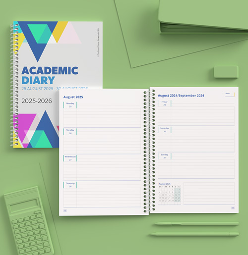 academic diary generic diary pages