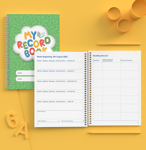 generic record books for ks1 pupils