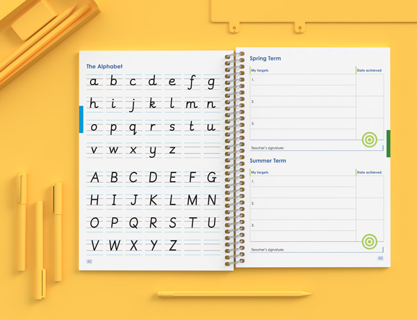 Primary school planners alphabet pages