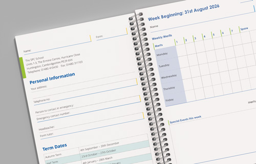 example sen school timetable pages