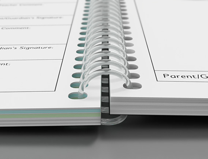 School planners - Plastic coil binding