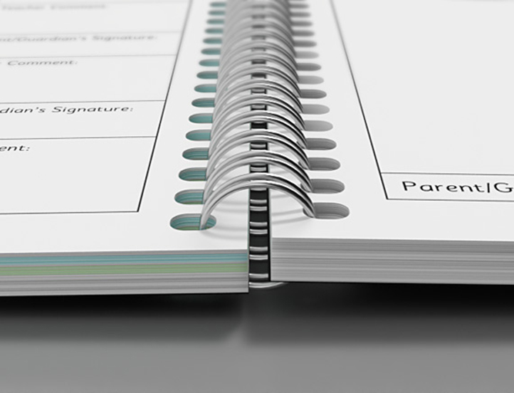School planners - wiro binding