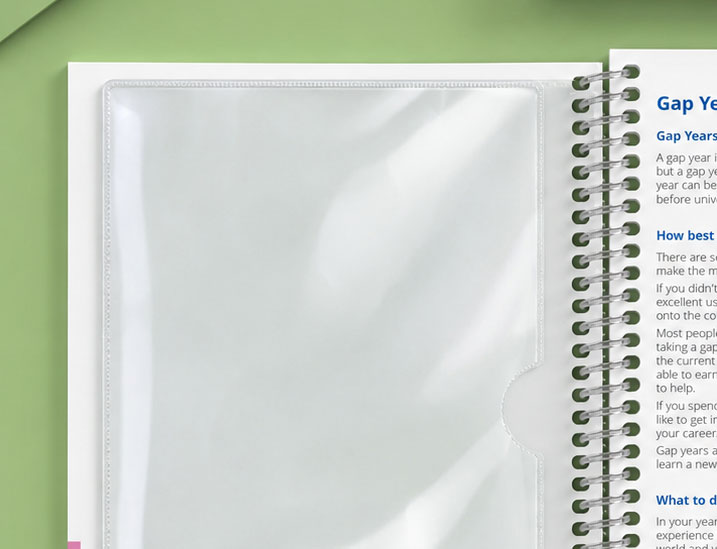 clear plastic wallet student planner